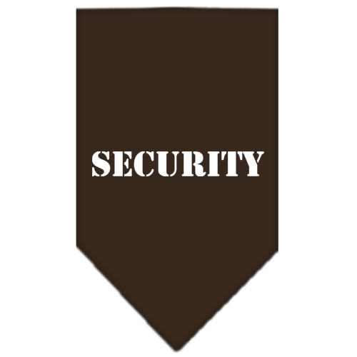 Security Screen Print Bandana Cocoa Small
